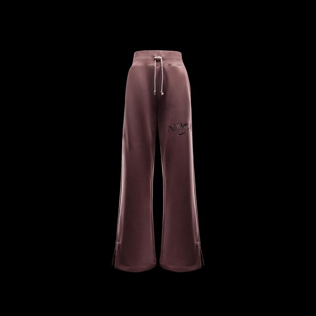 Women's Nike Sportswear Phoenix Fleece High-Waisted Wide-Leg Logo Pants Product Image