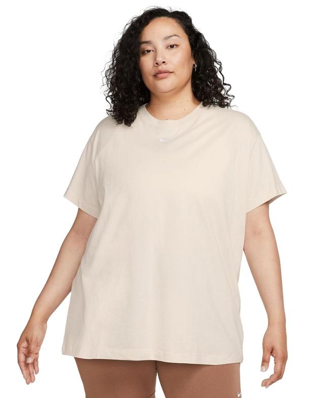 Nike Plus Size Active Sportswear Essential Womens Logo T-Shirt - Dusty Cactus Product Image