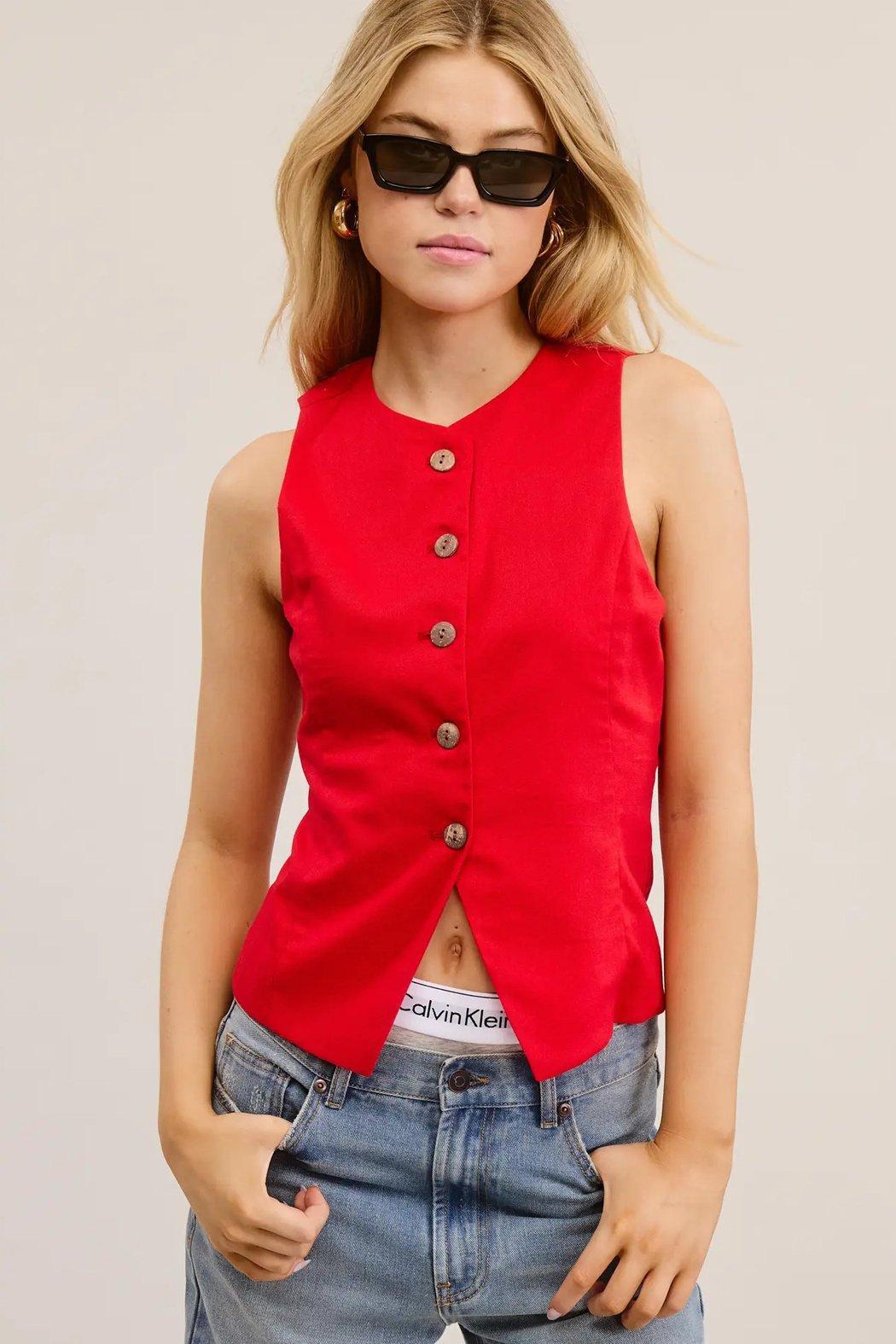 Scarlet Vest Top Product Image