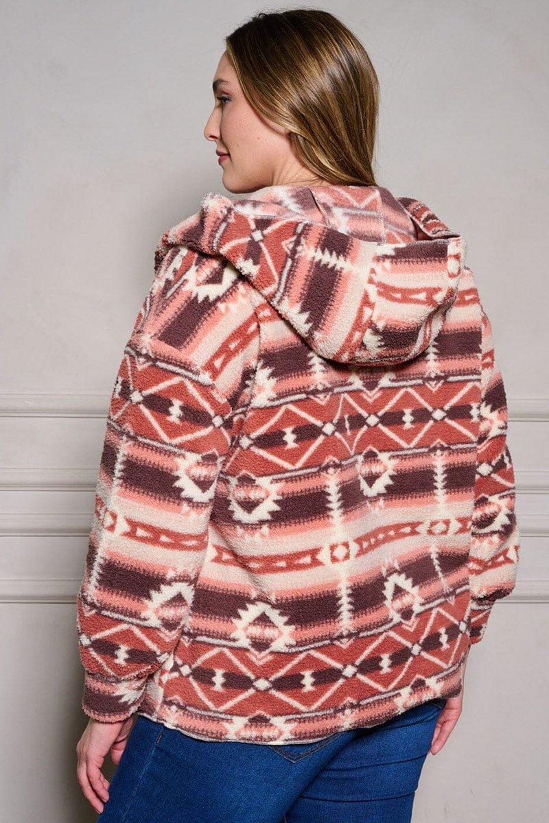 Plus Open And Honest Hooded Cardigan - 2 Designs Product Image