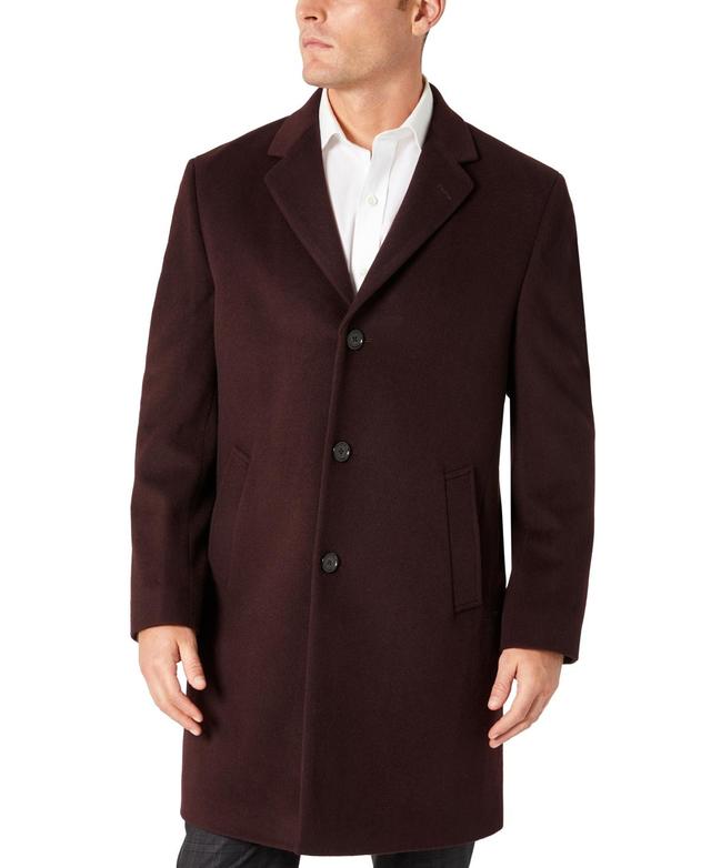 Kenneth Cole Reaction Mens Single-Breasted Classic Fit Overcoat Product Image