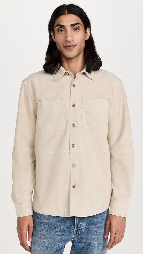 Club Monaco Suede Shirt Jacket | Shopbop Product Image