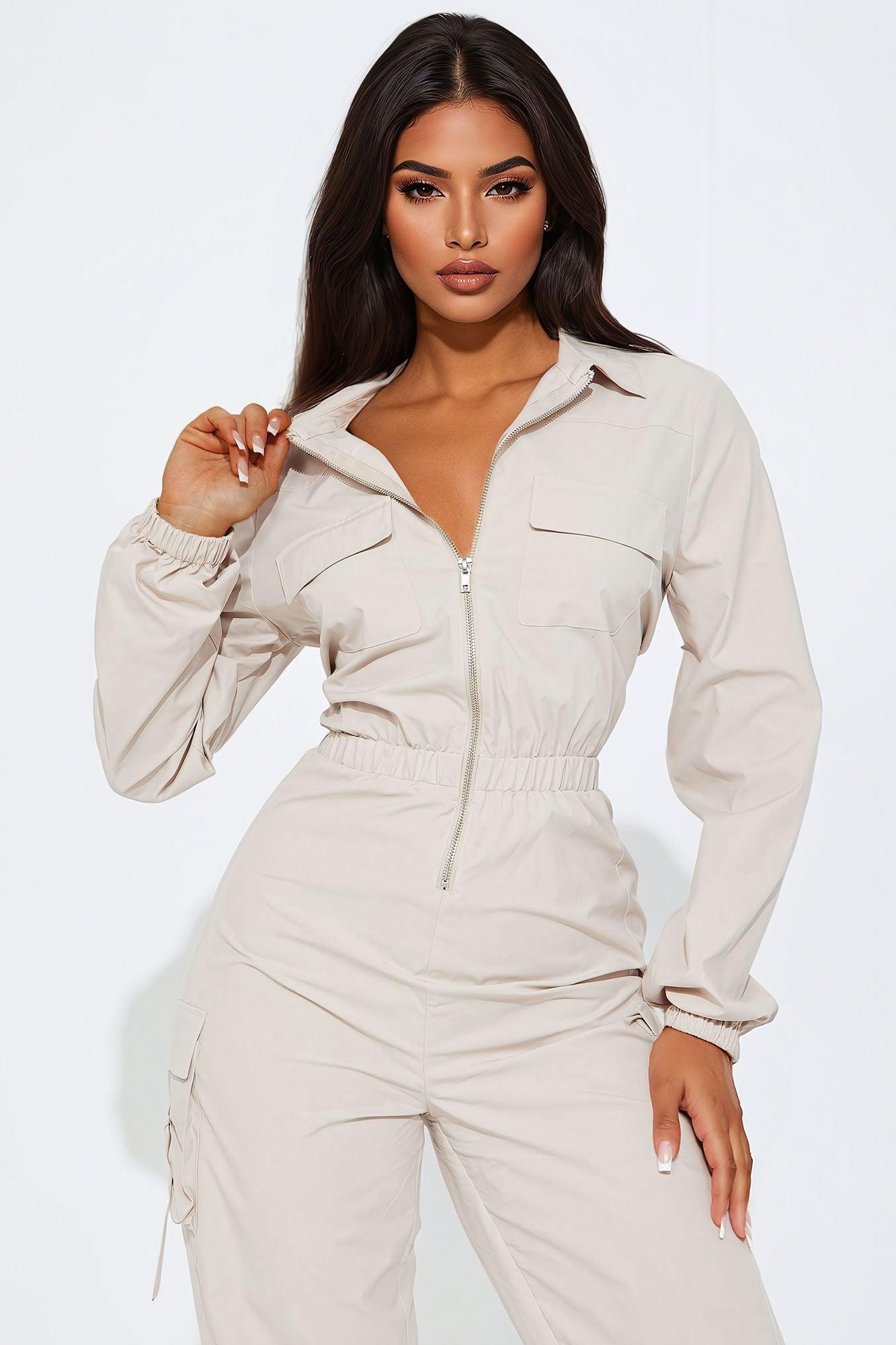 Emerla Jumpsuit - Stone Product Image