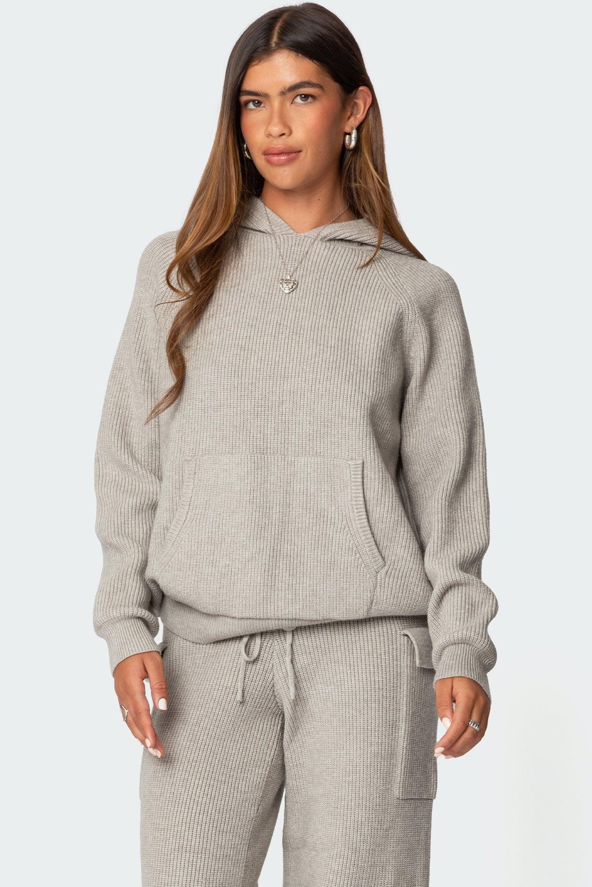 Wynter Oversized Knit Hoodie Product Image