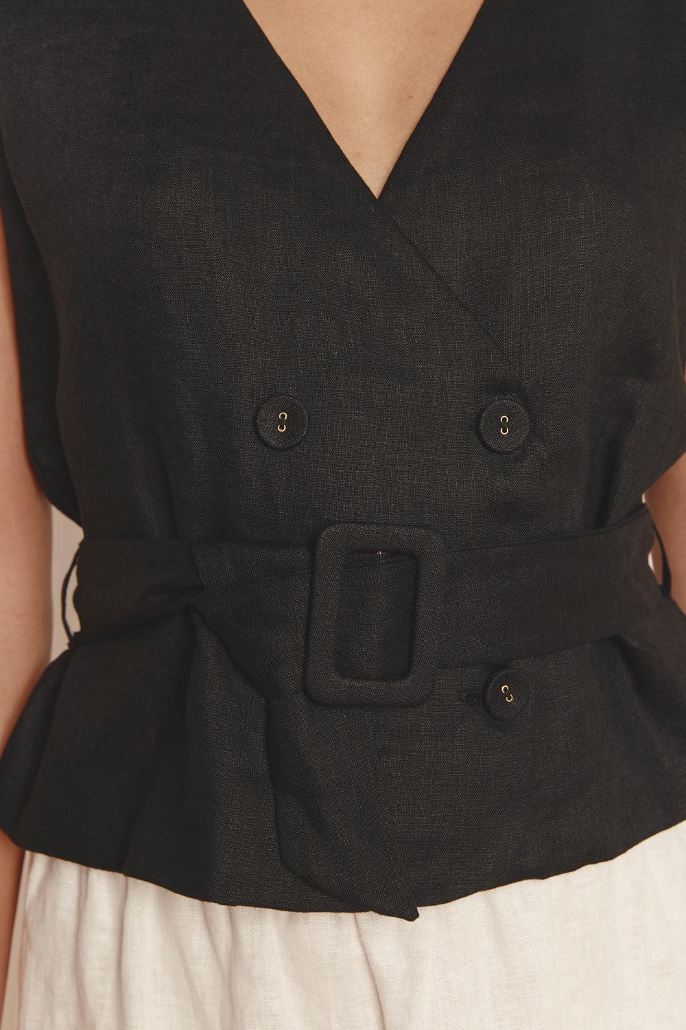 Eve Vest Black Product Image