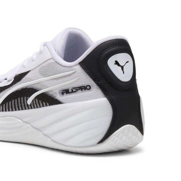 PUMA All-Pro NITRO™ Team Men's Basketball Shoes in White/Black Product Image