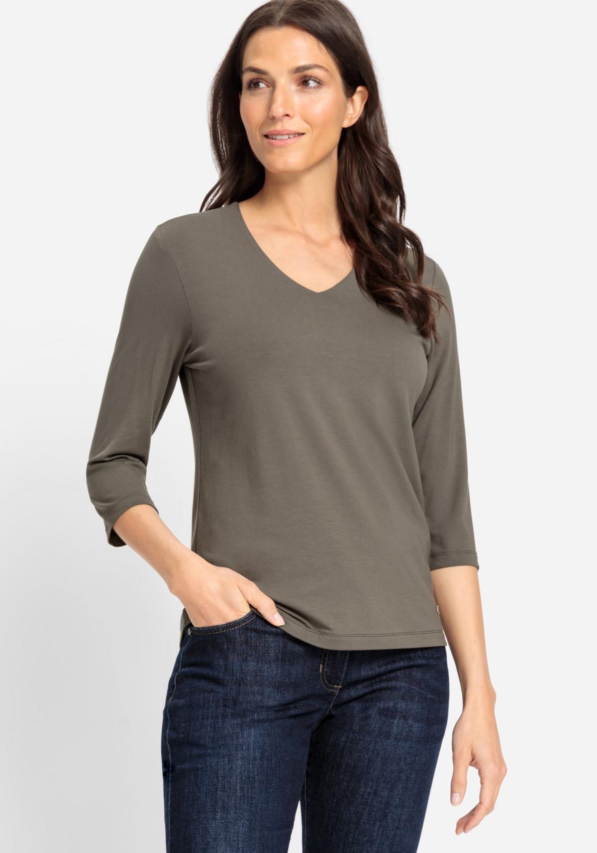 Olsen Womens Viscose Blend V-Neck T-Shirt product image