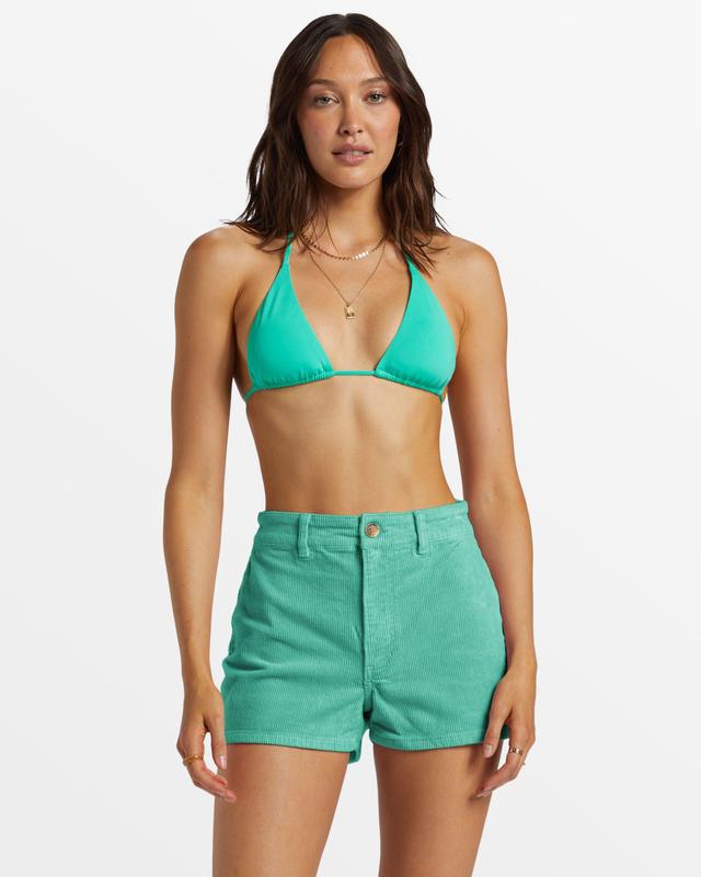 Free Fall Corduroy Shorts - Tropical Green Female Product Image