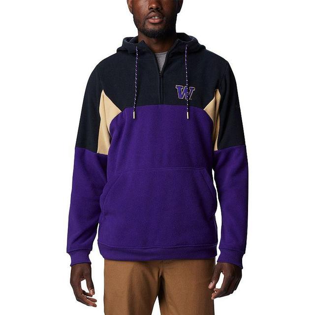 Mens Columbia Washington Huskies Lodge Quarter-Zip Hoodie Product Image