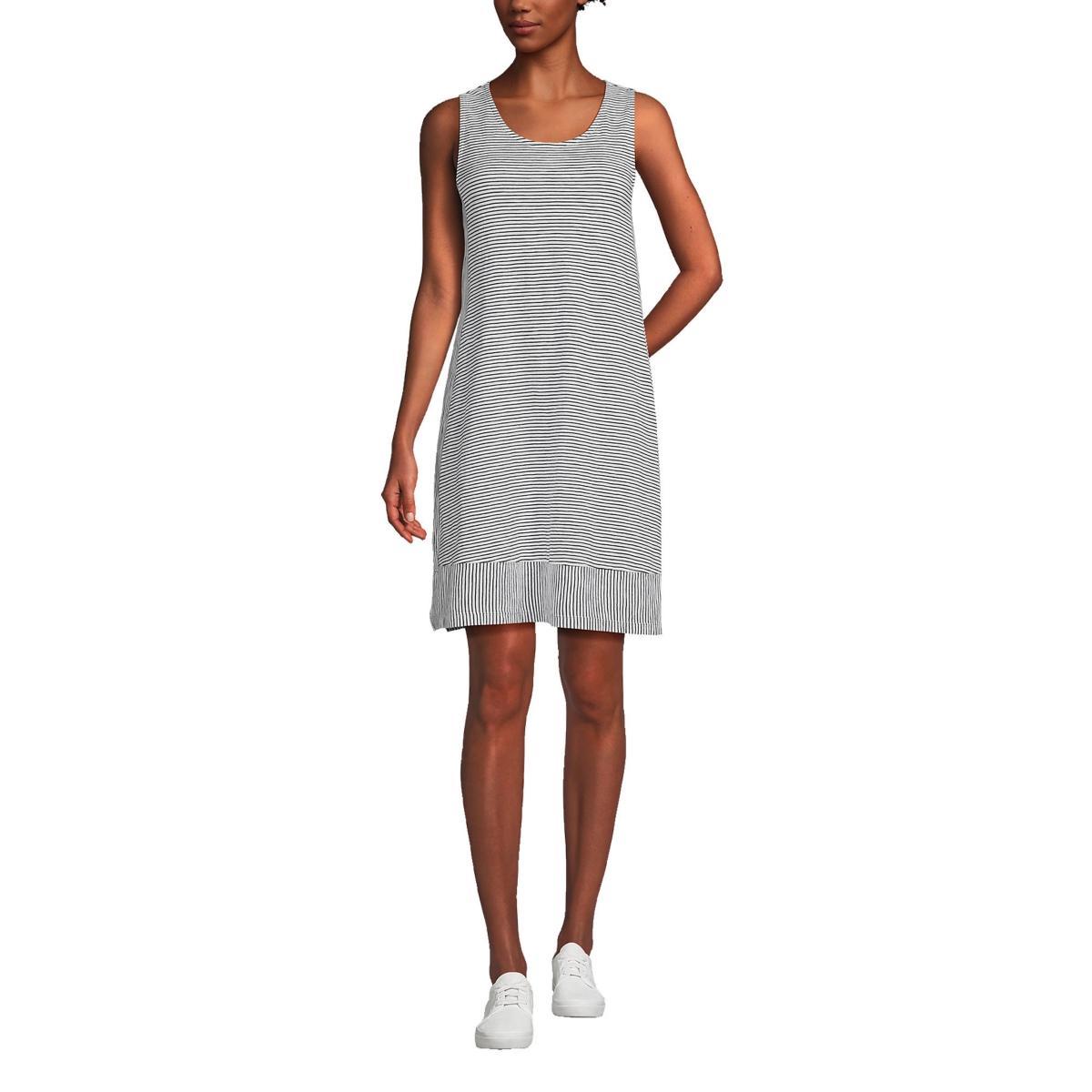 Womens Lands End Cotton Slub Tank Dress Product Image