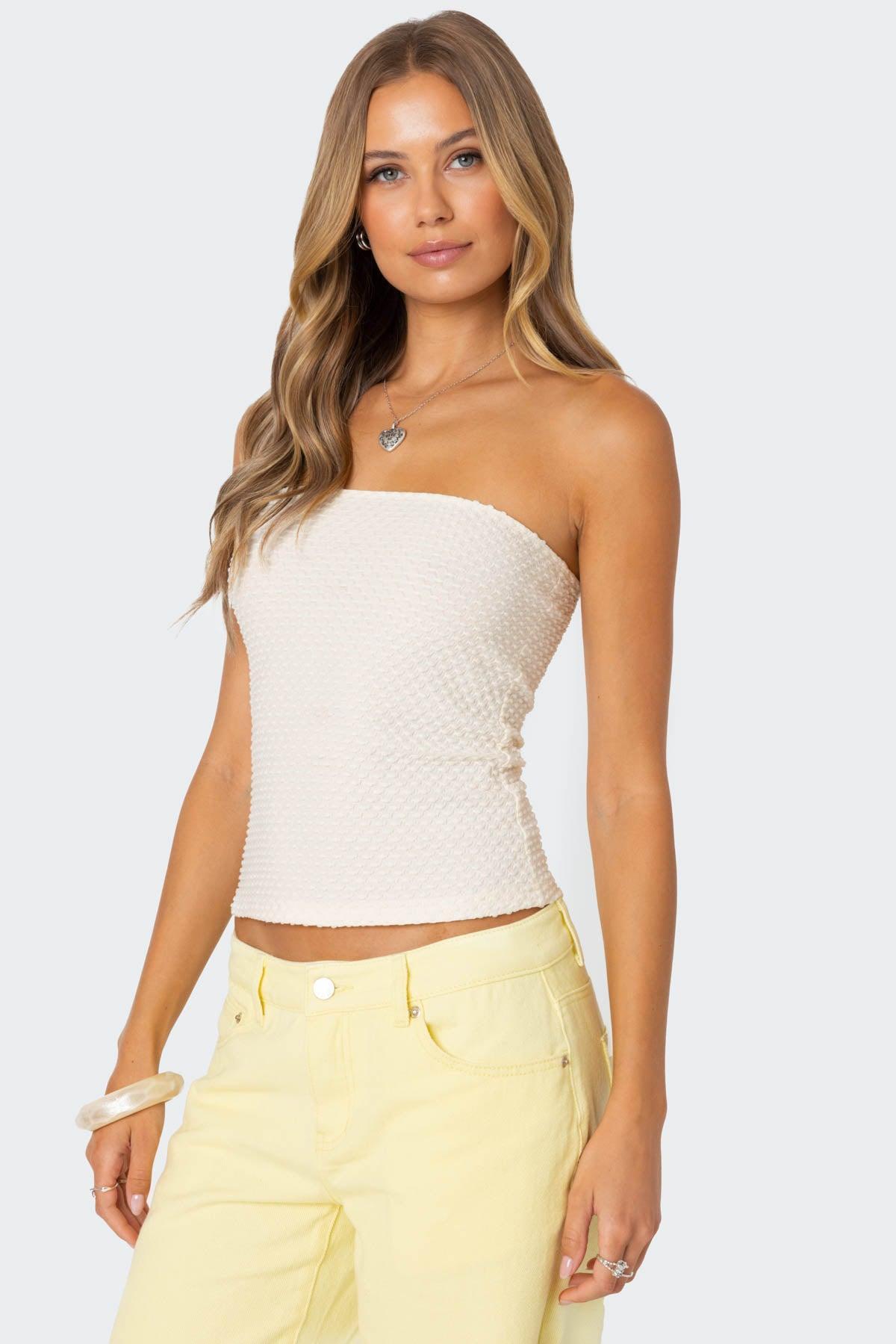 Albina Textured Tube Top Product Image