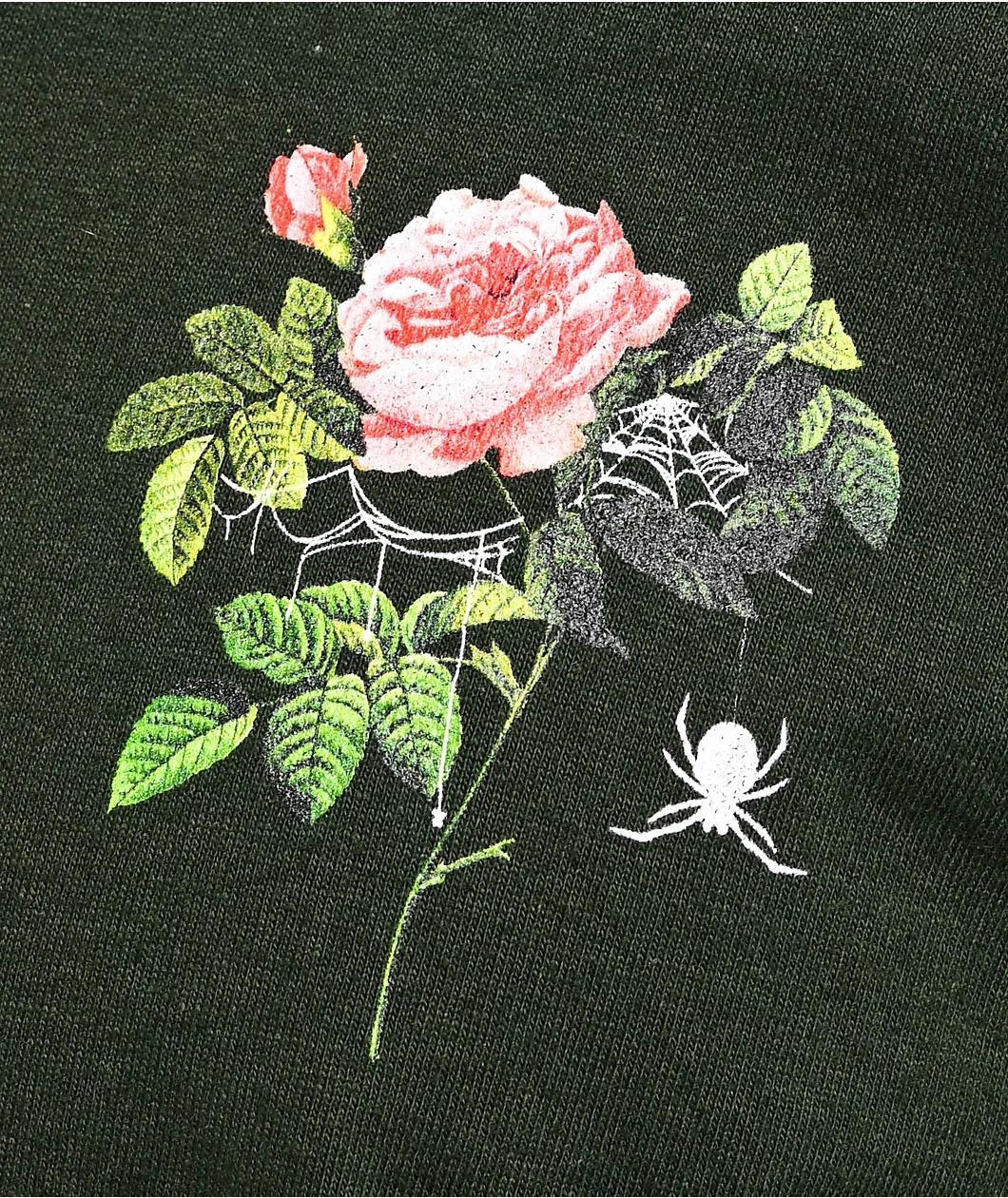 Empyre Spider Rose Green Long Sleeve T-Shirt Product Image