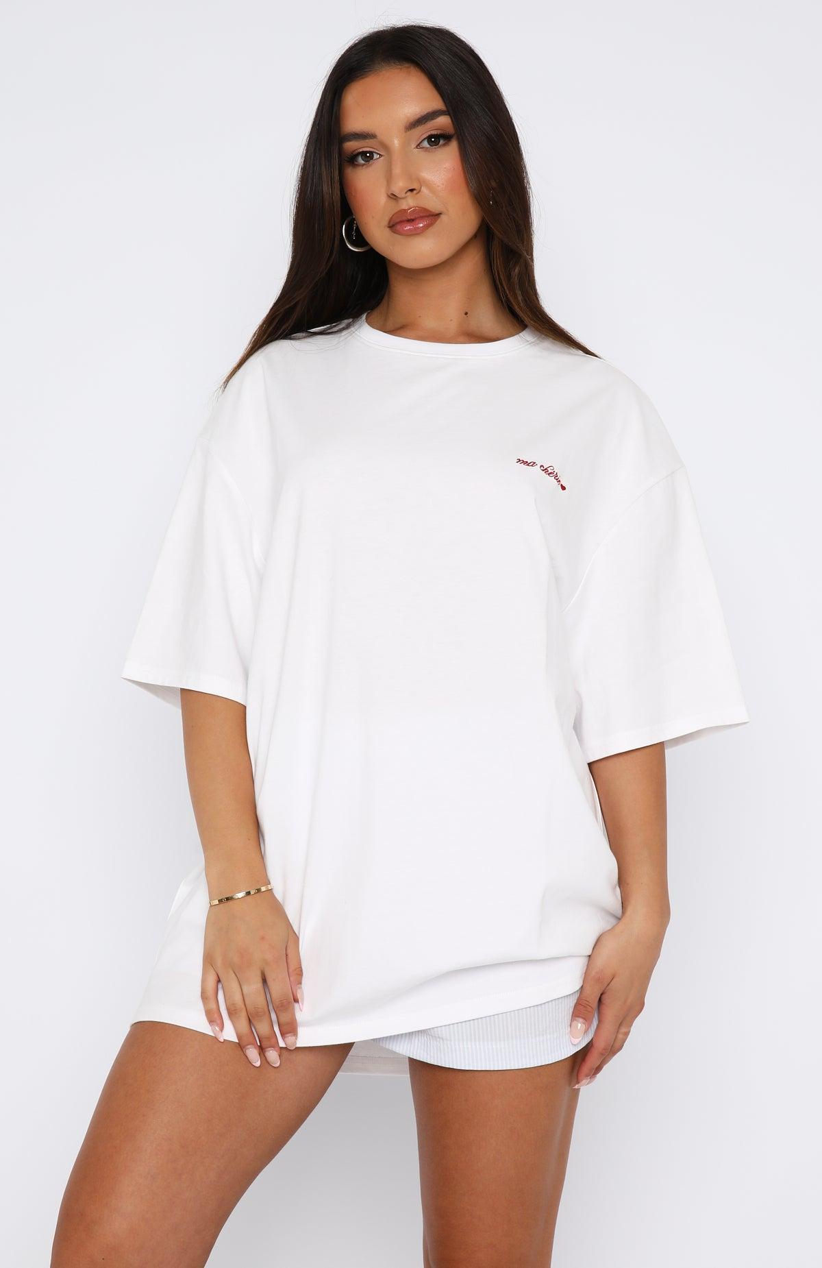 Florent Oversized Tee White Product Image