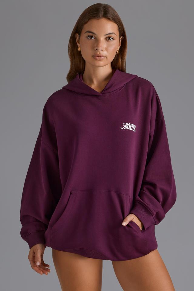 Oversized Hoodie in Grape Product Image