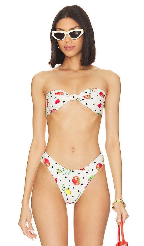 Tie Bandeau Bikini Top Product Image