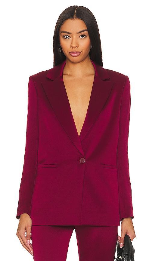 Womens Denny Single-Breasted Satin Blazer Product Image