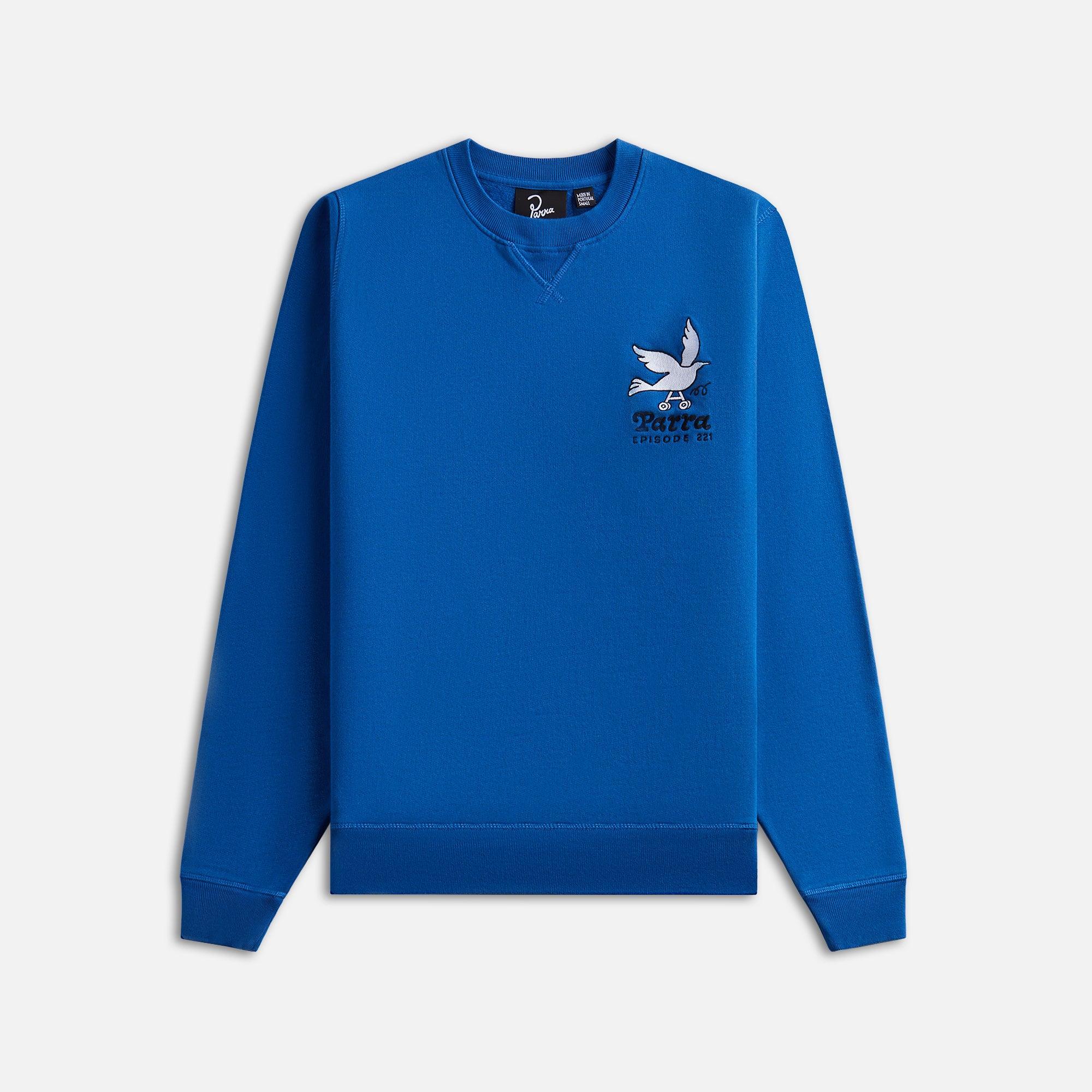 by Parra Wheel Chested Bird Crew Neck Sweatshirt - Blue Male Product Image