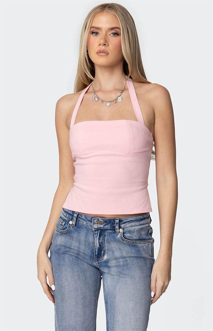 Edikted Womens Dara Halter Top Product Image