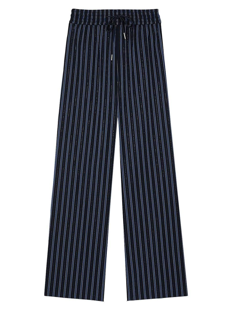 Womens Striped Trousers Product Image