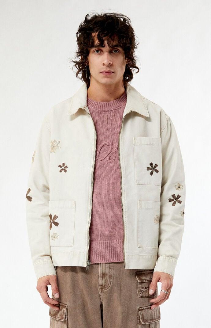 Men's Floral Applique Jacket Product Image