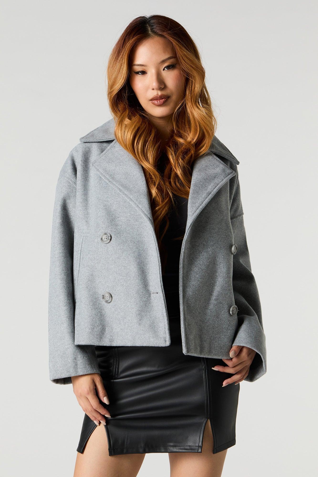 Collared Short Coat Female Product Image