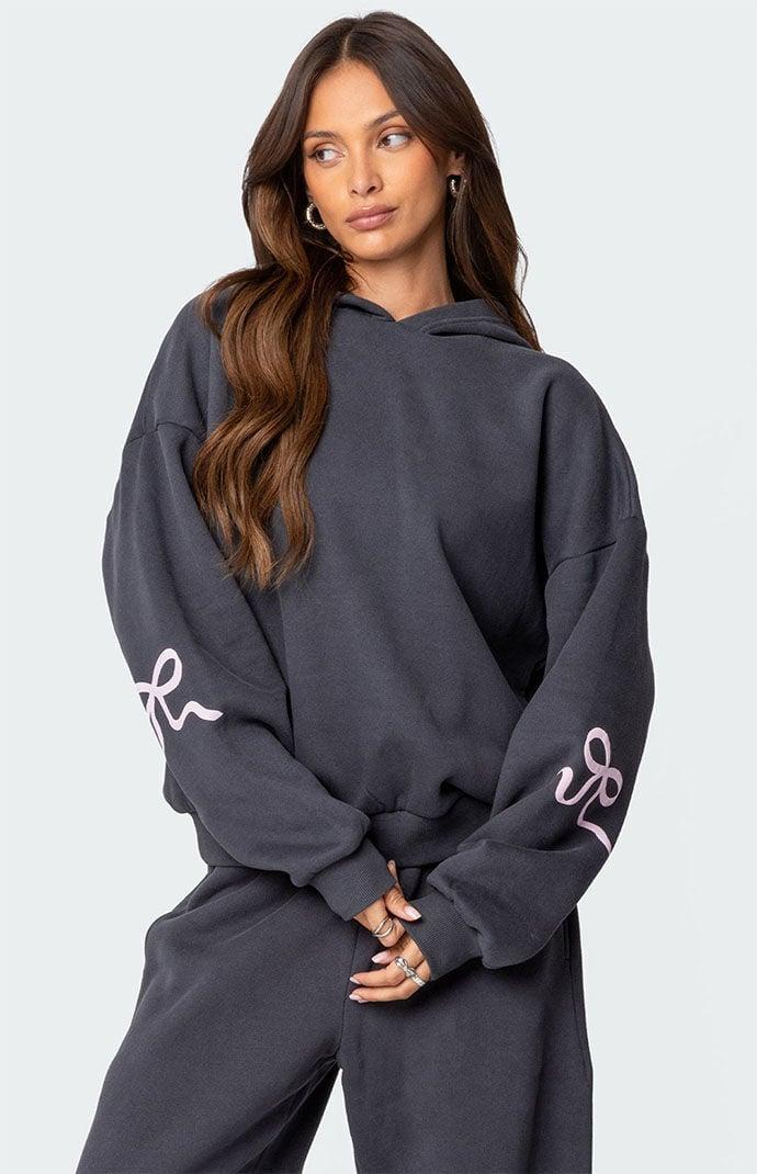 Edikted Women's Bonney Bow Detail Hoodie Product Image