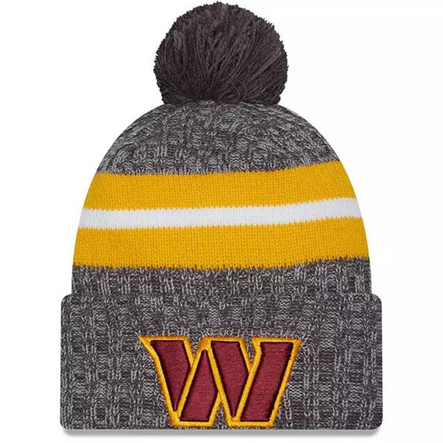 Mens New Era  Gray Washington Commanders 2023 Sideline Sport Cuffed Pom Knit Hat Product Image