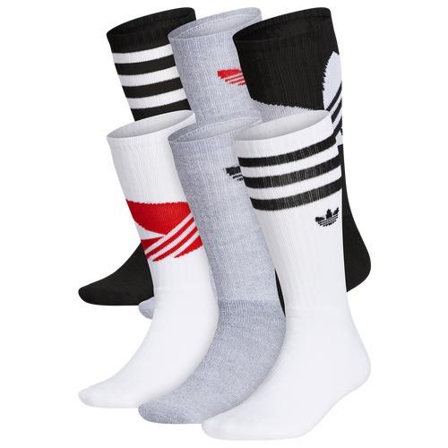 adidas Originals Mens Rewind 6PK Crew Socks - Black/White/Grey Product Image