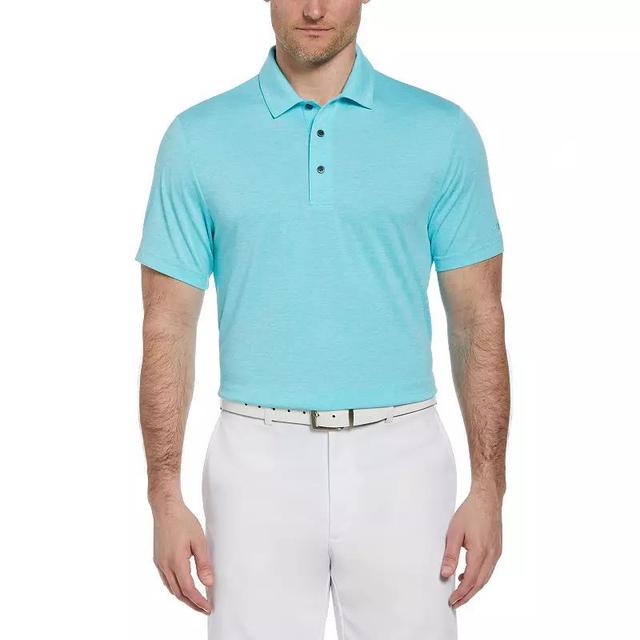 Mens Grand Slam Slim Fit Heather Golf Polo Capri Grey Product Image