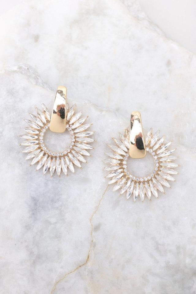 Regal Elegance White Earrings Product Image