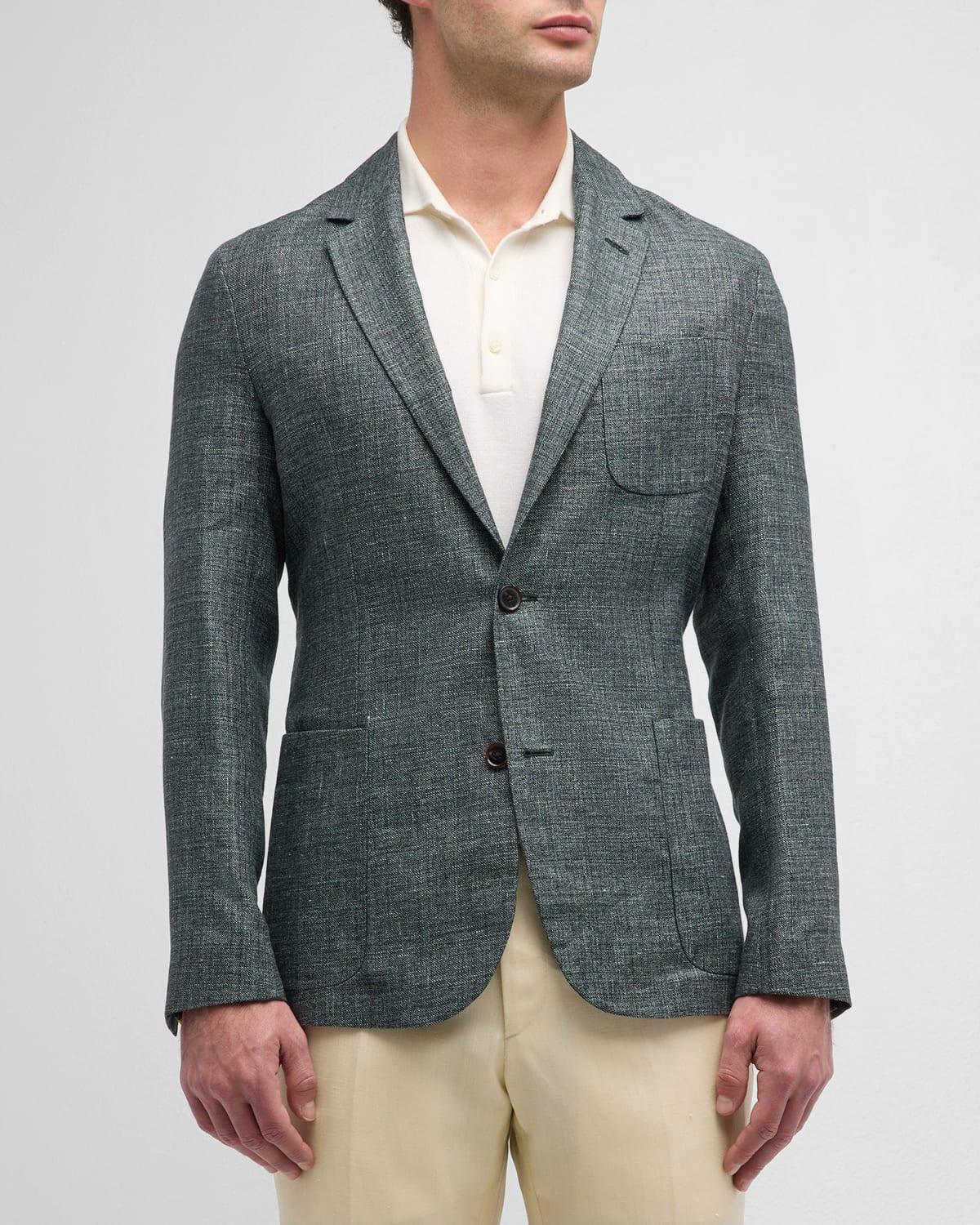 Mens Wool-Linen Sport Jacket Product Image