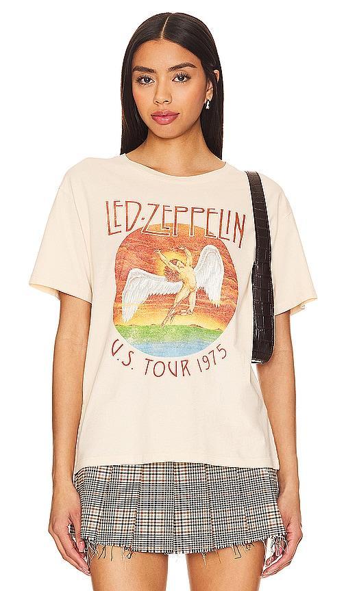 DAYDREAMER Led Zeppelin Tour 1975 Boyfriend Tee Size L, M, S, XL. Product Image