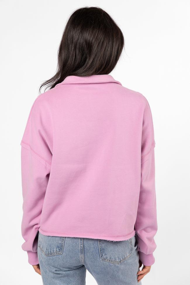 Chill Factor Purple Quarter Zip Pullover Sweatshirt Product Image