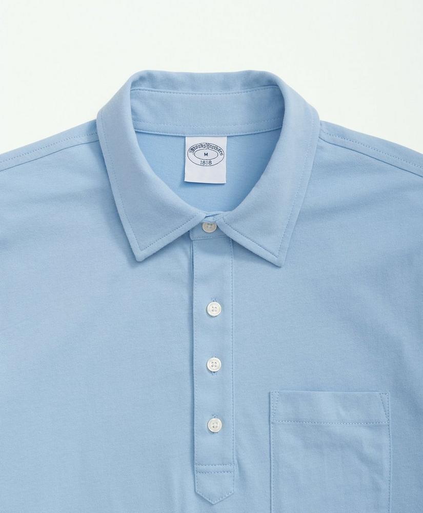 Washed Cotton Jersey Polo Shirt Product Image