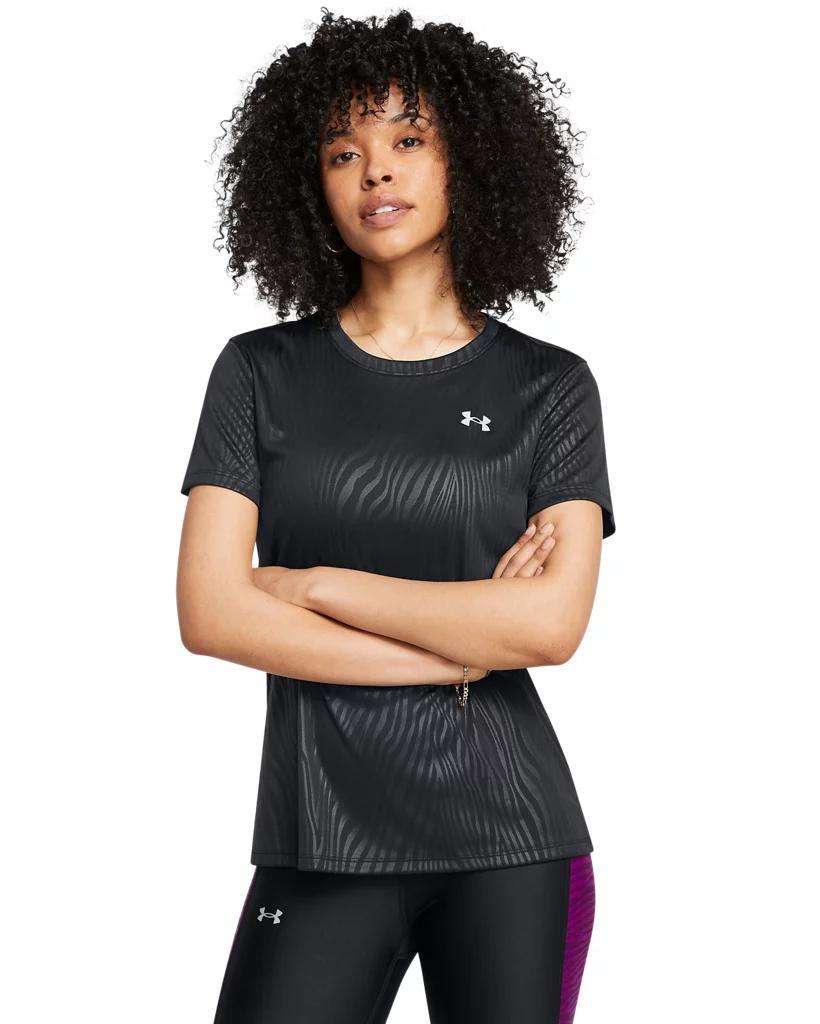 Women's UA Tech™ Emboss Short Sleeve Product Image