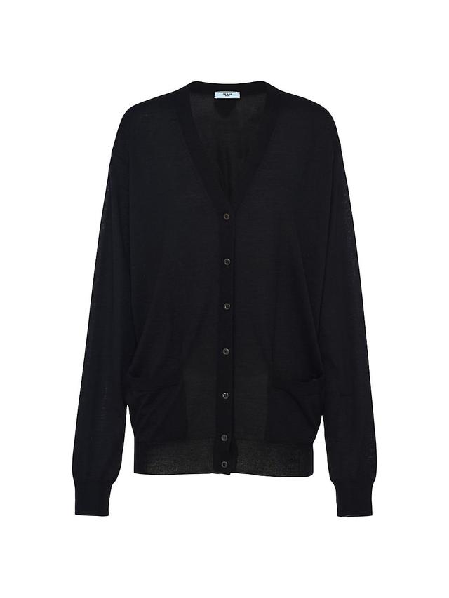 Womens Superfine Wool Cardigan Product Image