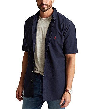 Polo Ralph Lauren Big  Tall Short Sleeve Oxford Woven Shirt Product Image