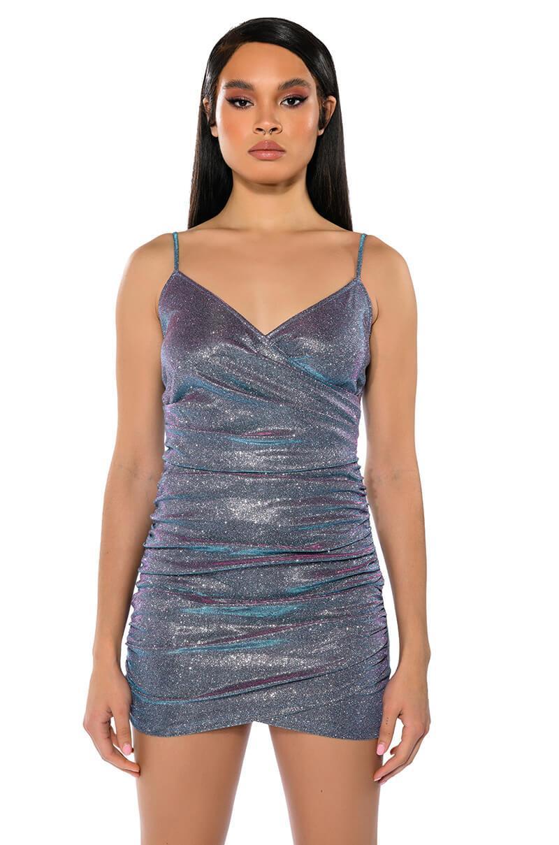 KEEP UP ULTRA SHIMMER STRAPLESS MINI DRESS Product Image