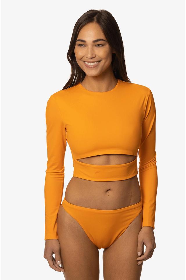 Taranaki Long Sleeved Crop Cut-Out Rashie - Harmony Female Product Image