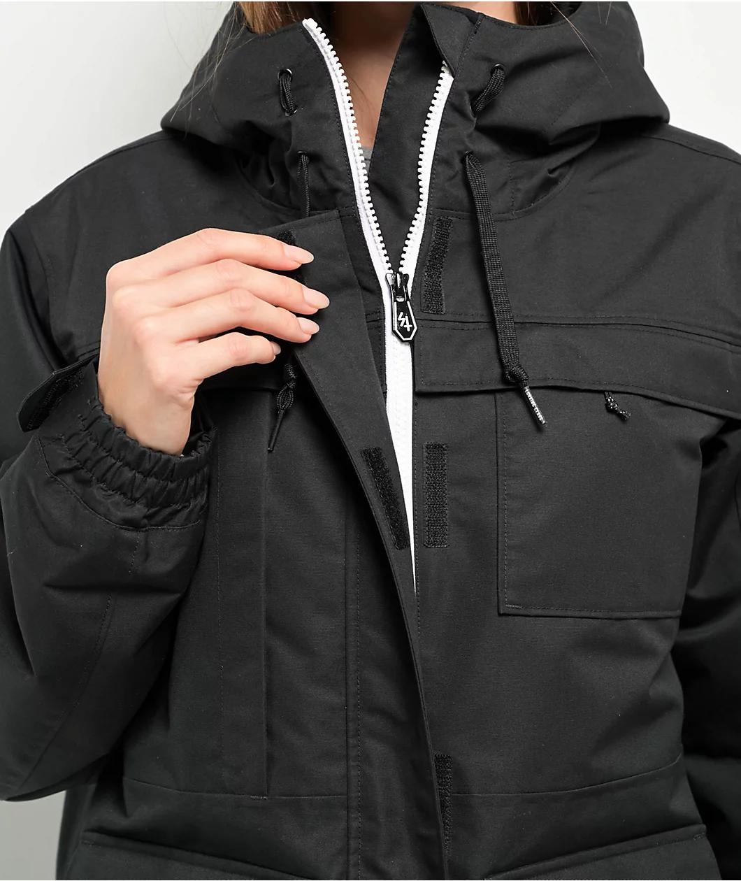 Lurking Class By Sketchy Tank Stay Sharp Black Snowboard Jacket Product Image