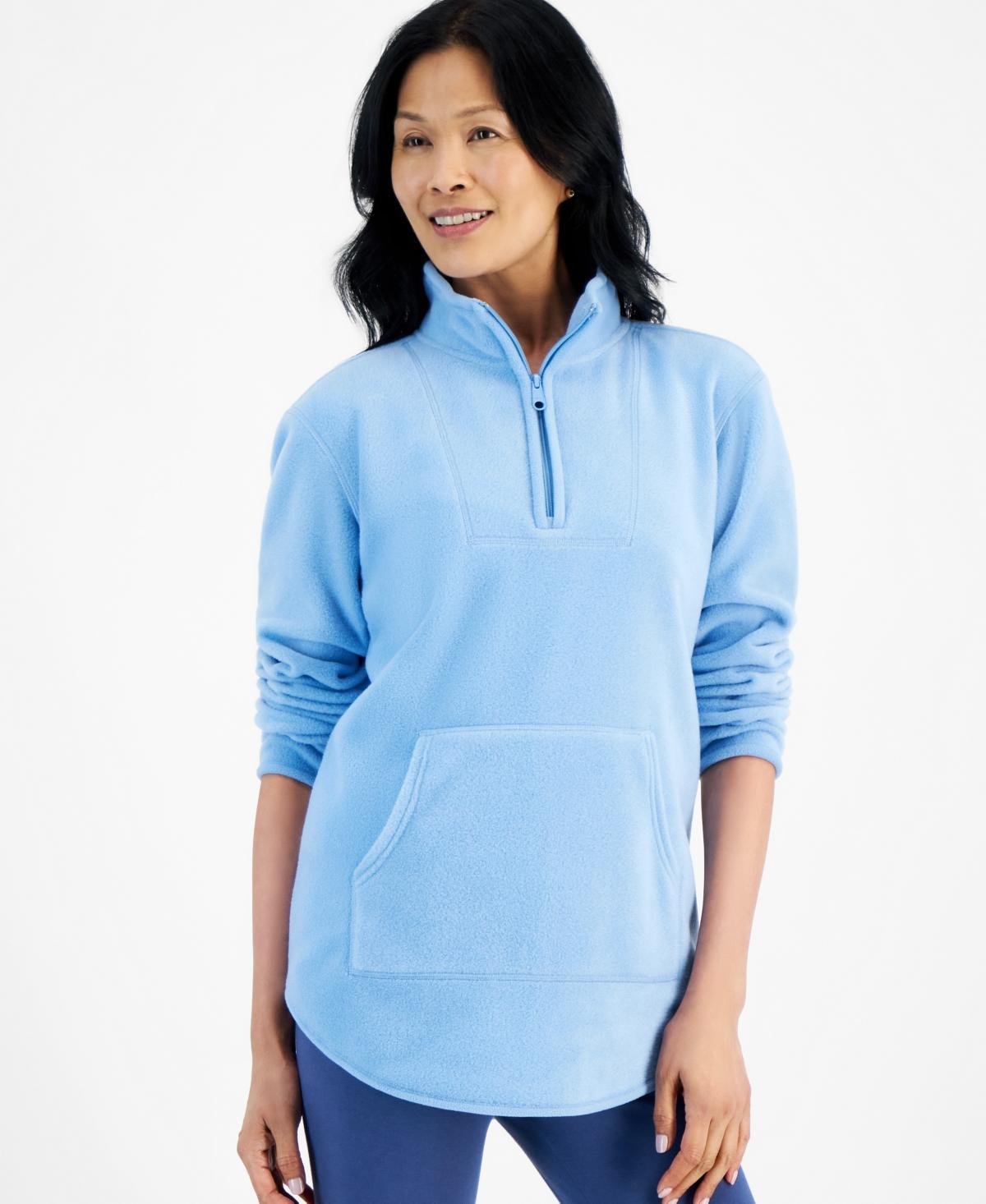 Style & Co Womens Fleece Quarter-Zip Mock-Neck Sweatshirt, Created for Macys Product Image