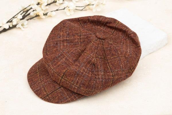 Plaid Newsboy Caps Product Image