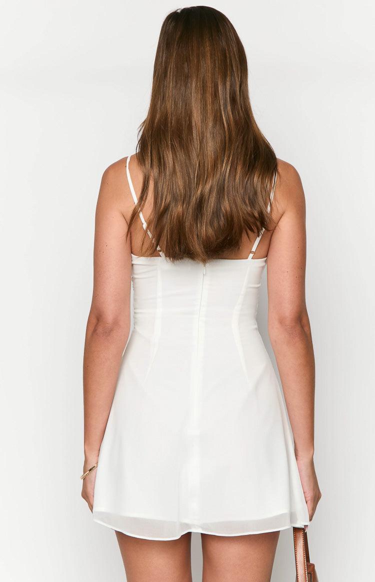 Trinin White Mini Dress Product Image