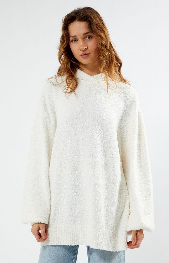 WEWOREWHAT Women's Knit Oversized Hoodie Product Image