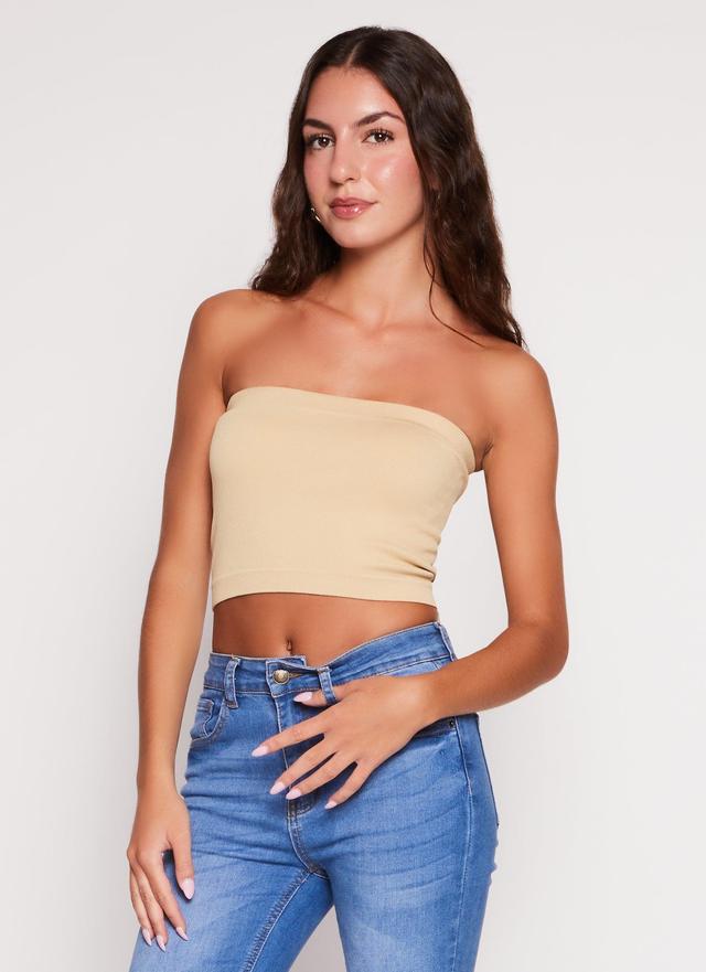 Womens Seamless Basic Bandeau Top Product Image