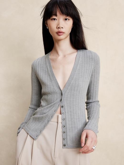 Nezha Merino Cardigan Product Image