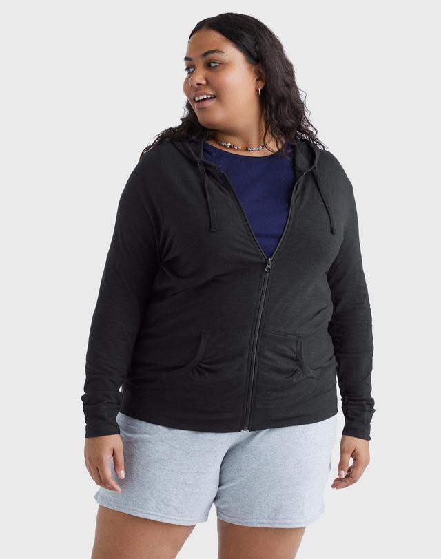 Plus Size Just My Size Slubbed Hoodie, Womens Product Image