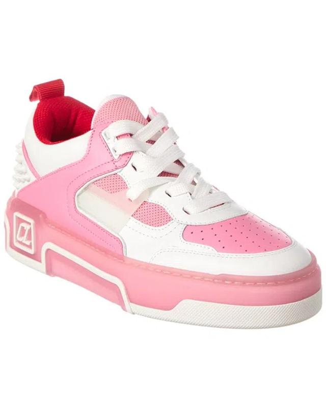 Astroloubi Donna Leather Sneakers In Pink Product Image