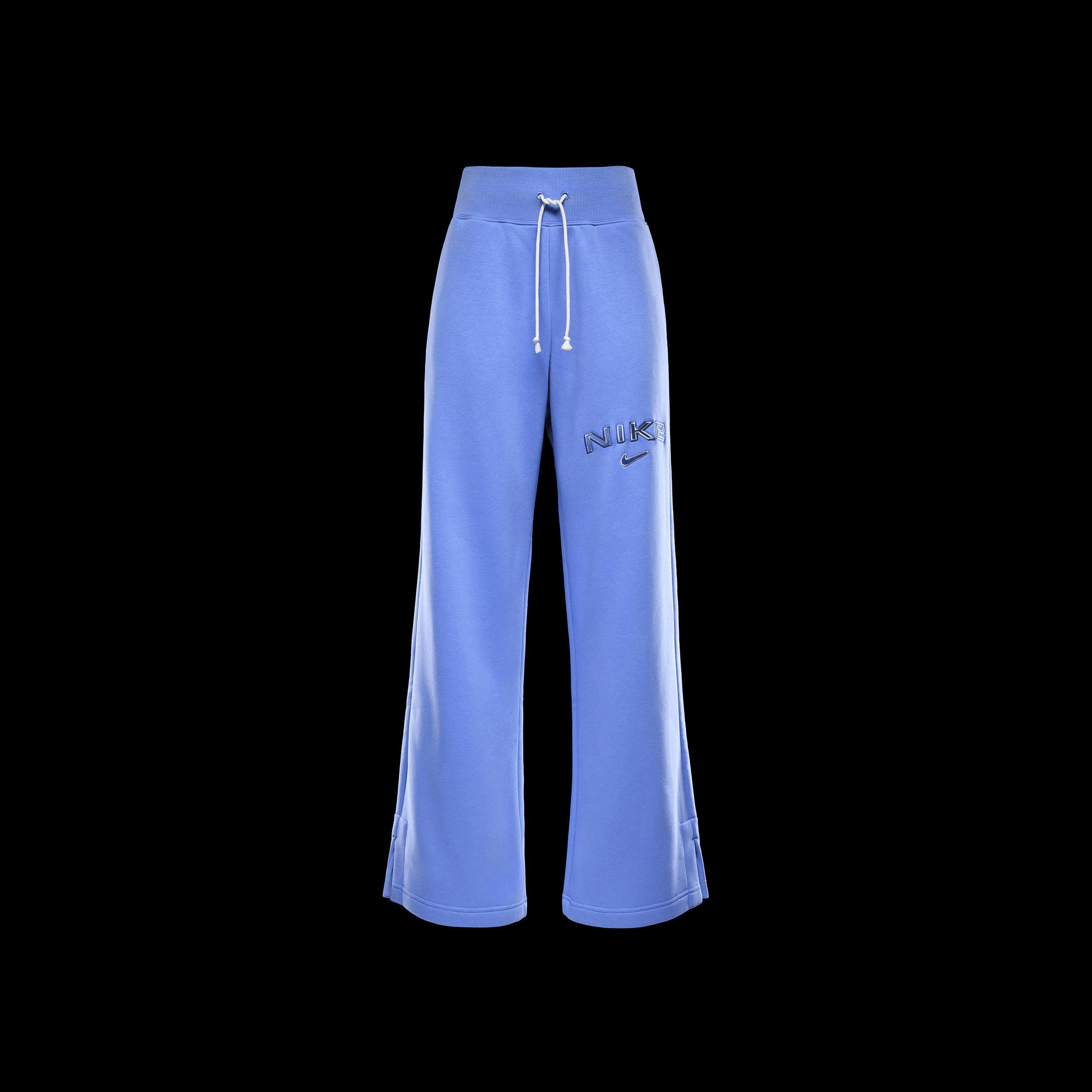 Women's Nike Sportswear Phoenix Fleece High-Waisted Wide-Leg Logo Pants Product Image