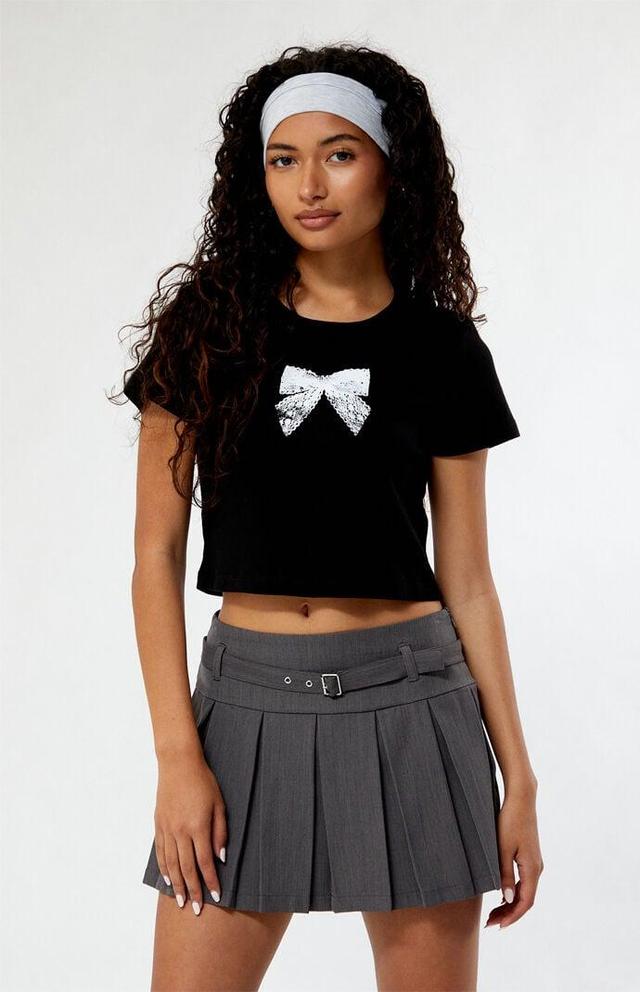 Women's Lace Bow Baby T-Shirt Product Image